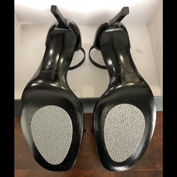 YSL โจ Saint Laurent โจ JANE 80 BLACK PATENT SIZE 38 - Picture 5 of 6